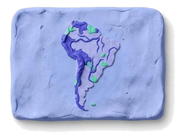 eSIM América del Sur claymotion