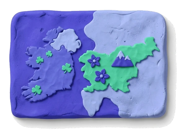 eSIM Irlanda y Eslovenia claymotion